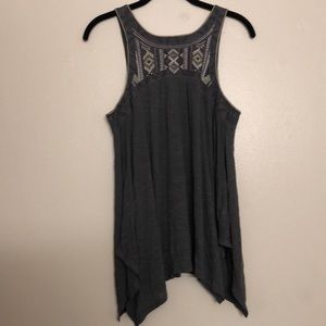 Grey A&E Tank w/ grey& light green detailing